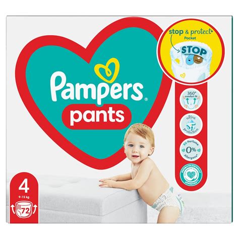 Ilustrácia ako jednoducho nasadiť a vyzliecť plienkové nohavičky Pampers Pants