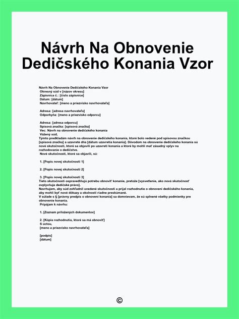 Schematické znázornenie dedičského konania