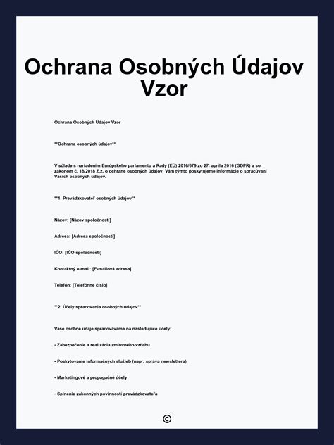 Ilustrácia spracovania osobných údajov