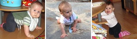 Dieťa v 9 mesiacoch sa učí liezť po štyroch