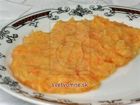 Mrkvovo-zemiakové pyré s vaječným žĺtkom