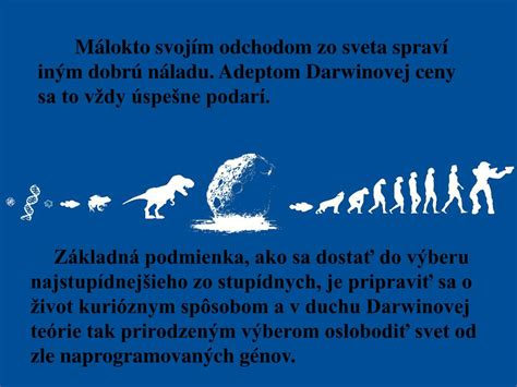 Ilustrácia Darwinovej teórie evolúcie