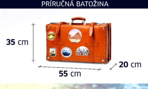 Schéma porovnávajúca rozmery príručnej batožiny a rôznych kočíkov