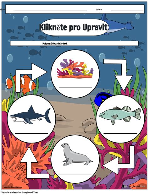 Ilustrácia listu s tematikou oceánu