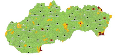 Mapa zubných ambulancií