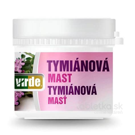 Tymiánová masť s esenciálnymi olejmi