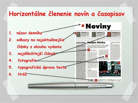 Ukážka dobových novín a časopisov