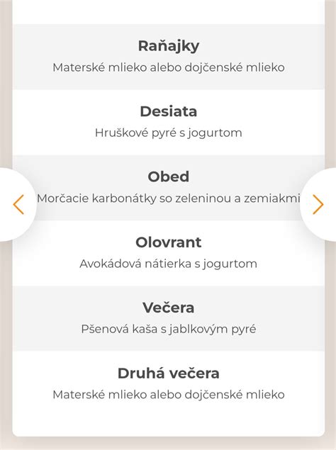 Zloženie jedálnička pre 10 mesačné dieťa