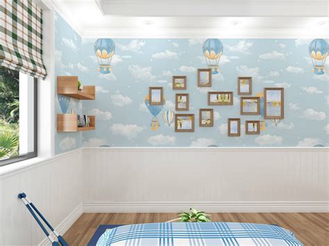 Ilustrácia pokojnej detskej izby pripravenej na spánok