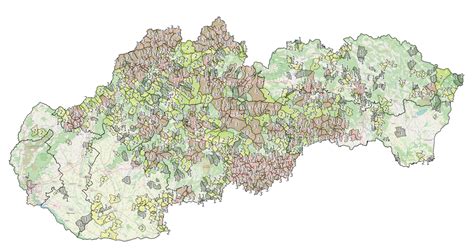 Mapa Slovenska s vyznačenými farmárskymi trhmi a centrami zdravej výživy