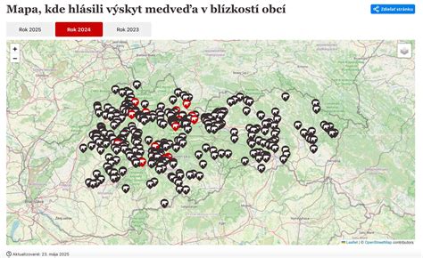 Mapa seizmickej aktivity na Slovensku
