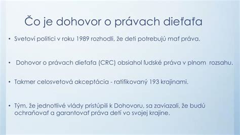 Infografika o právach dieťaťa