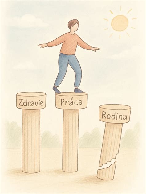 Grafika znázorňujúca rovnováhu v rodine