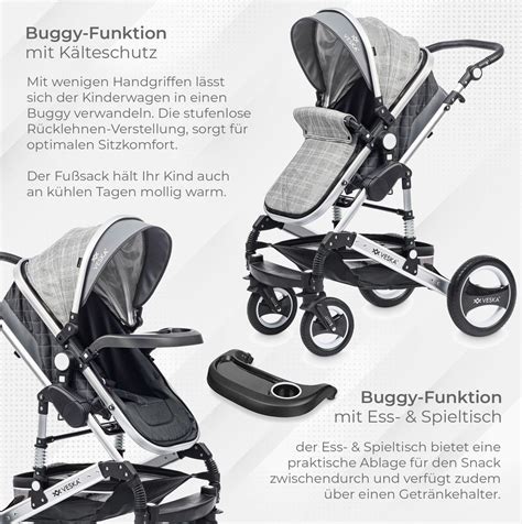 Detailné zábery kočíka 4Baby Guido vrátane príslušenstva