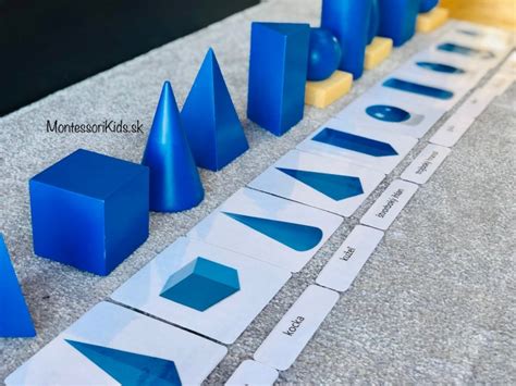 Montessori geometrické telesá