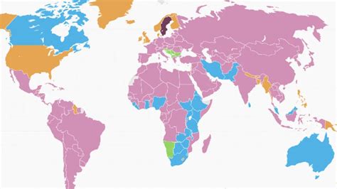 Mapa sveta znázorňujúca rôzne kultúry a ich prístupy k výchove detí