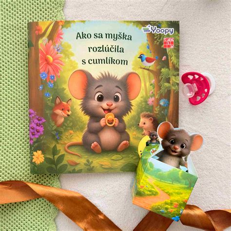 Ilustrácia dieťaťa, ktoré sa hrá s cumlíkom