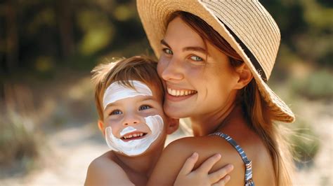 Ilustrácia citlivej detskej pokožky a ochrany pred slnkom