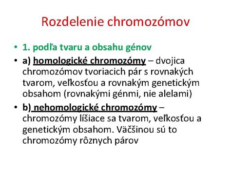 Vizualizácia chromozómov a génov