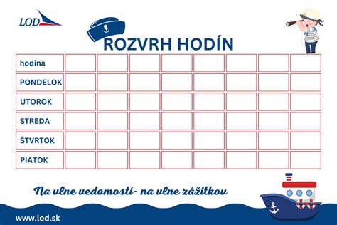 Rozvrh hodín na vysokej škole