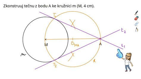 geometrický nákres s bodmi X, H, Y a kružnicami