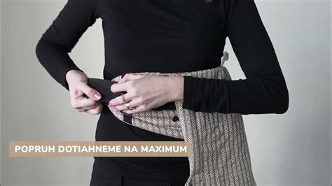 Správne nastavenie bedrového pásu nosiča
