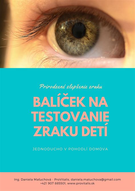 Testovanie zraku dieťaťa
