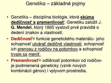 Schéma prenosu dedičných vlastností z rodičov na potomkov