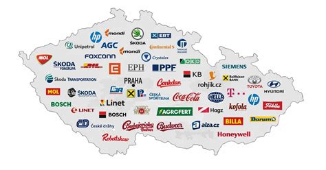 Mapa exportu českého piva