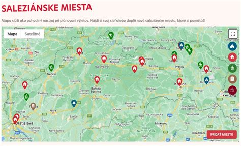 Mapa zobrazujúca miesta spojené s tvorbou Andreja Zabredského alebo jeho diela.