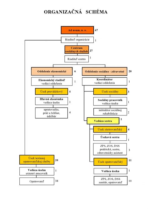 Organizačná schéma vlastníckej štruktúry