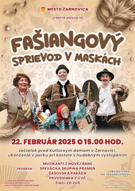 Fašiangový sprievod v maskách