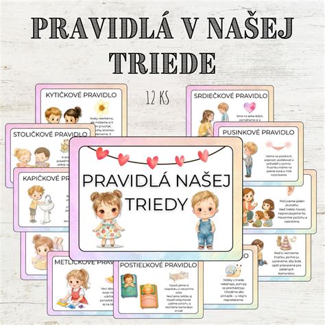 Príklad vizualizovaného denného poriadku v triede