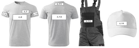 Možnosti aplikácie loga na pracovné odevy