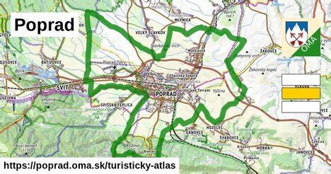 Mapa okresu Poprad s vyznačenými jaslami