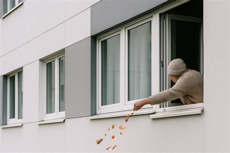 Žena pozerajúca sa von oknom