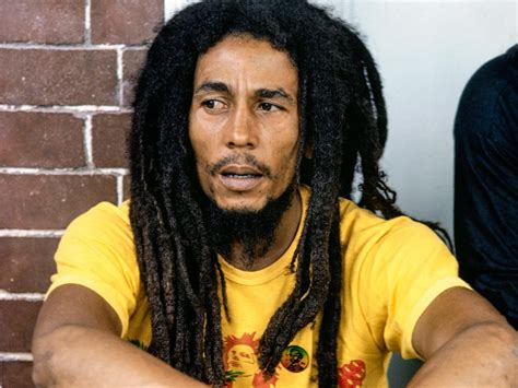 Bob Marley s dredmi a gitarou