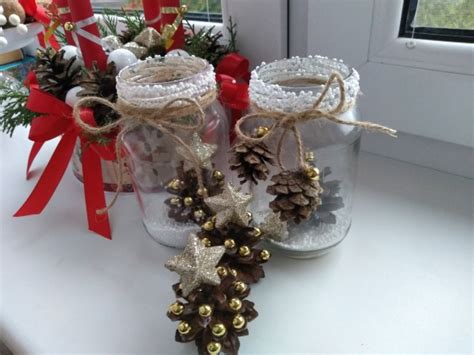 Vianočné ozdoby zo šišiek