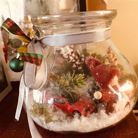 DIY vianočné dekorácie: aranžmán v skle