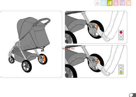 Schéma zloženia kočíka Britax B-Motion