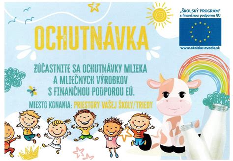 Ilustrácia kravy a mliečnych výrobkov