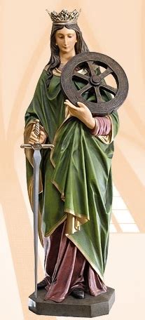 Svätá Katarína Alexandrijská mučená na kolese