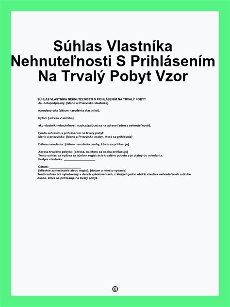 Registrácia dieťaťa na trvalý pobyt