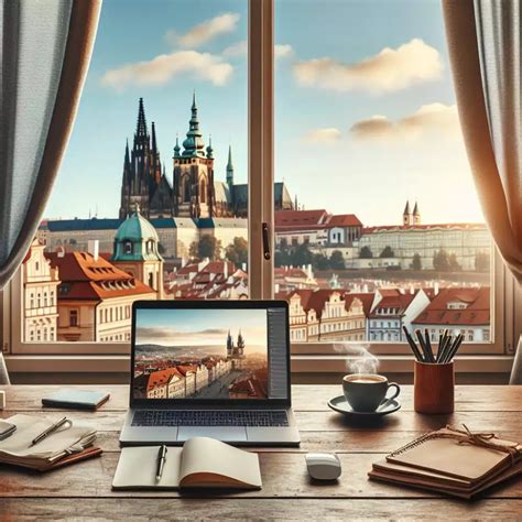 Ilustrácia práce z domu a telepráce