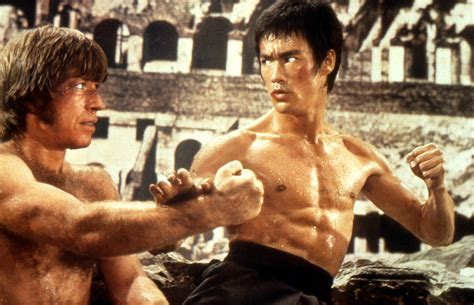 Chuck Norris a Bruce Lee vo filme Cesta Draka