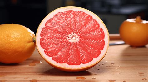 Štruktúra grapefruitu a jeho jadierok