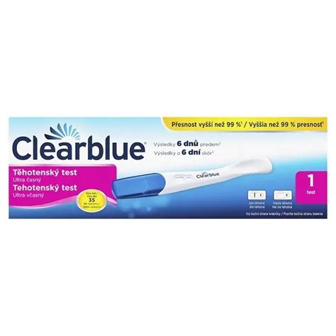 Ukážka balenia ovulačného testu Clearblue