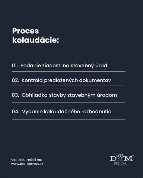 Proces kolaudácie domu