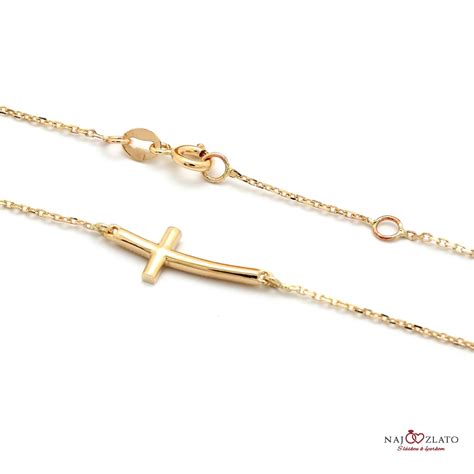 zlatá retiazka s krížikom pre chlapca