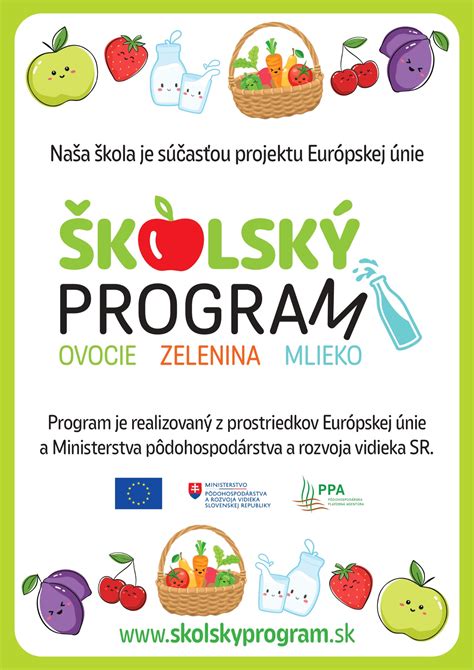 Rozmanitosť ovocia a zeleniny pre detskú výživu